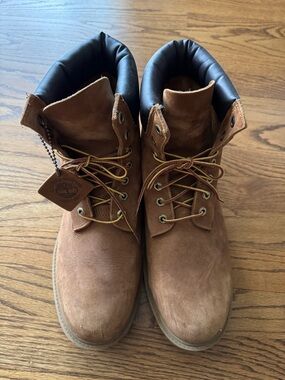 Men's Timberland Brown Lace-Up Work Boots